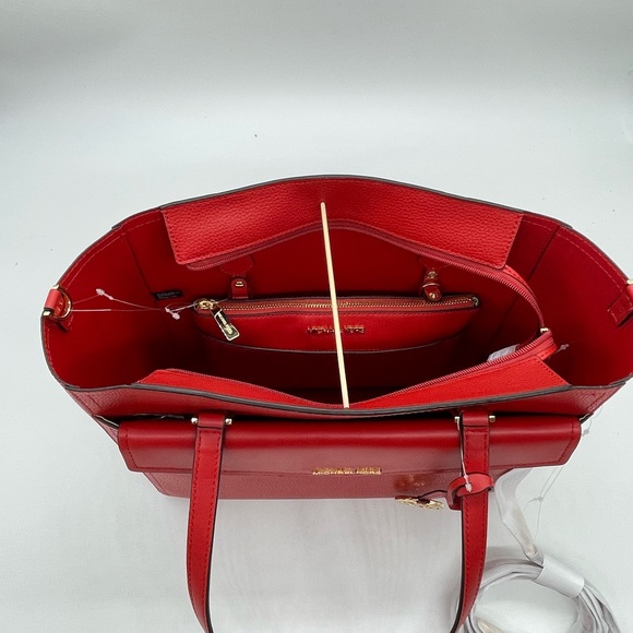 Michael Kors Large Maude Large 3 in 1 Tote Bag Flame - Picture 13 of 16